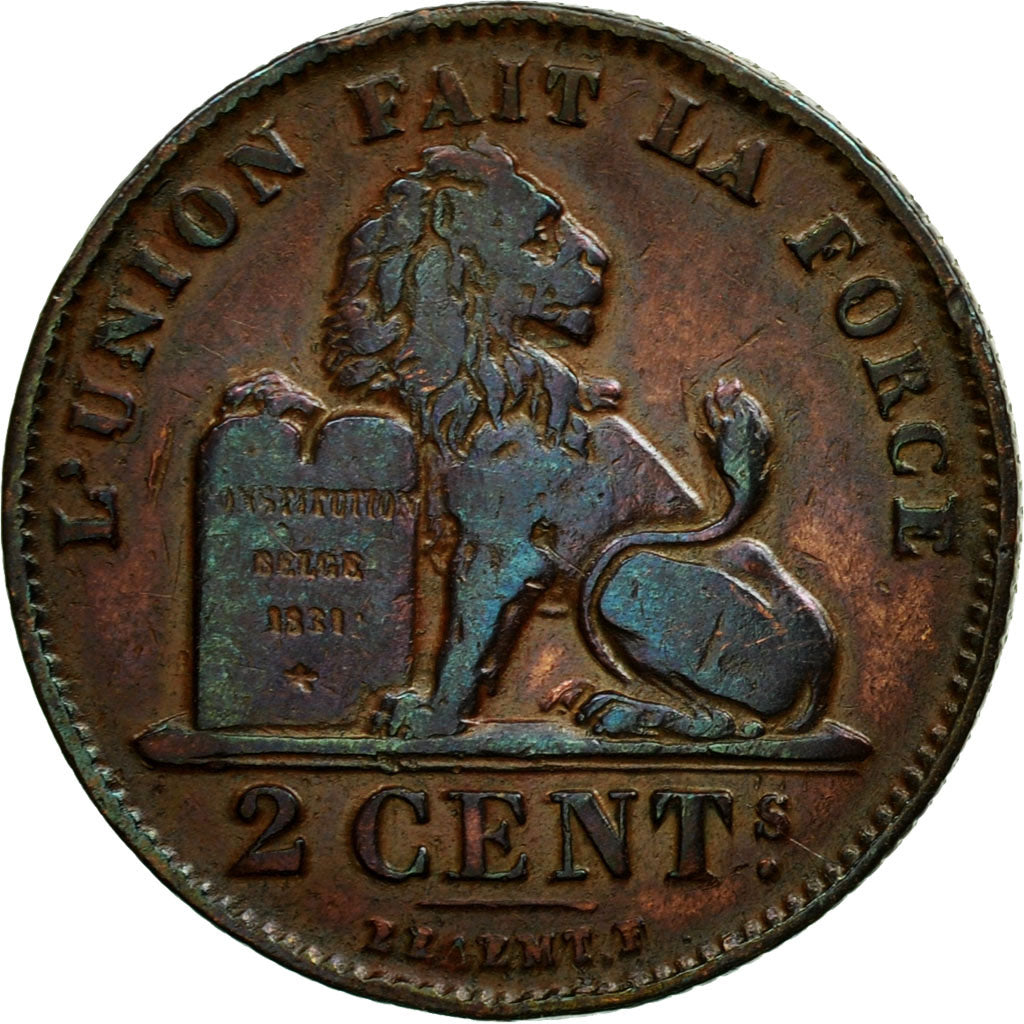 Munten, België, Albert I, 2 Centimes, 1911, ZF+, Koper, KM:64
