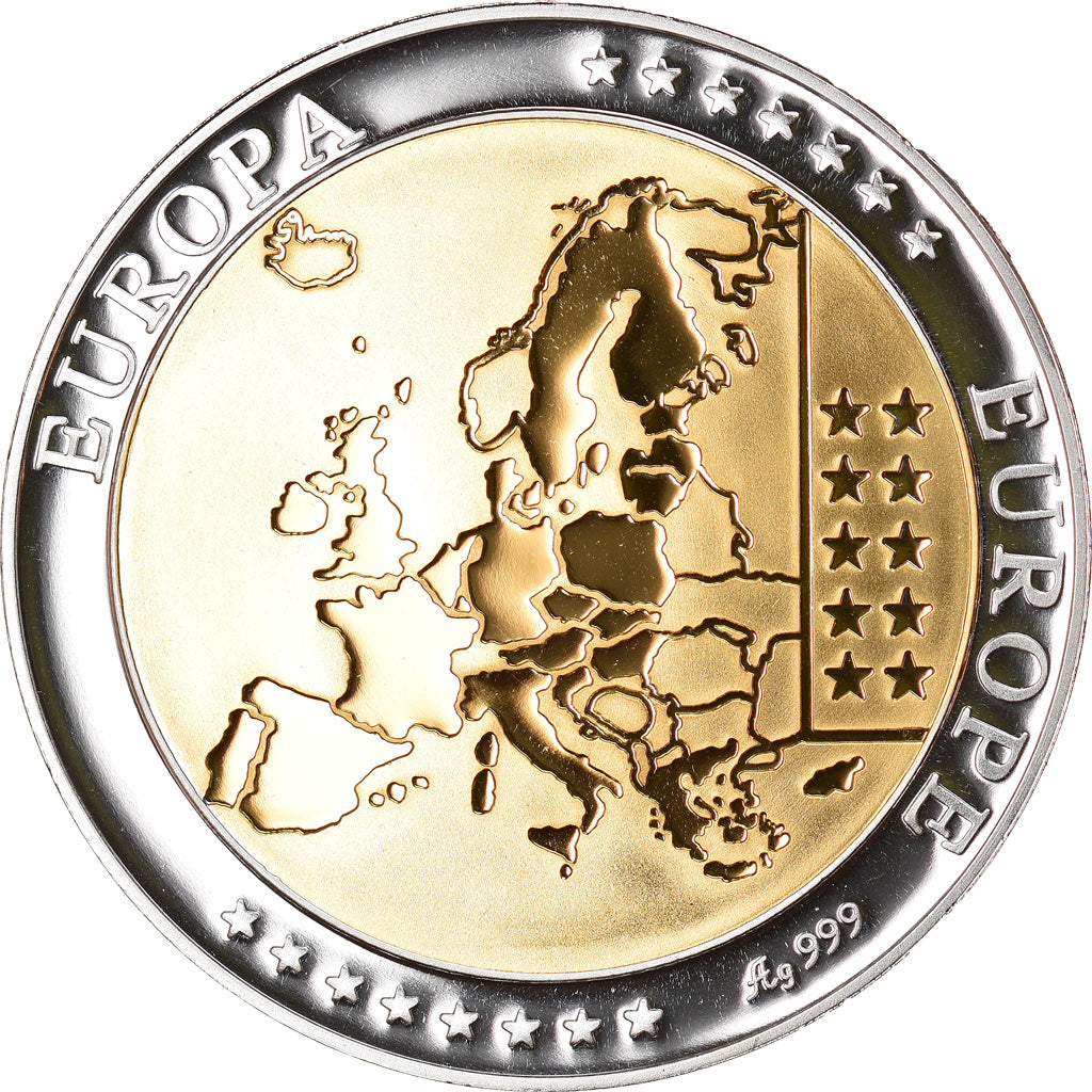 Cyprus, Medaille, L'Europe, 2010, UNC, Zilver