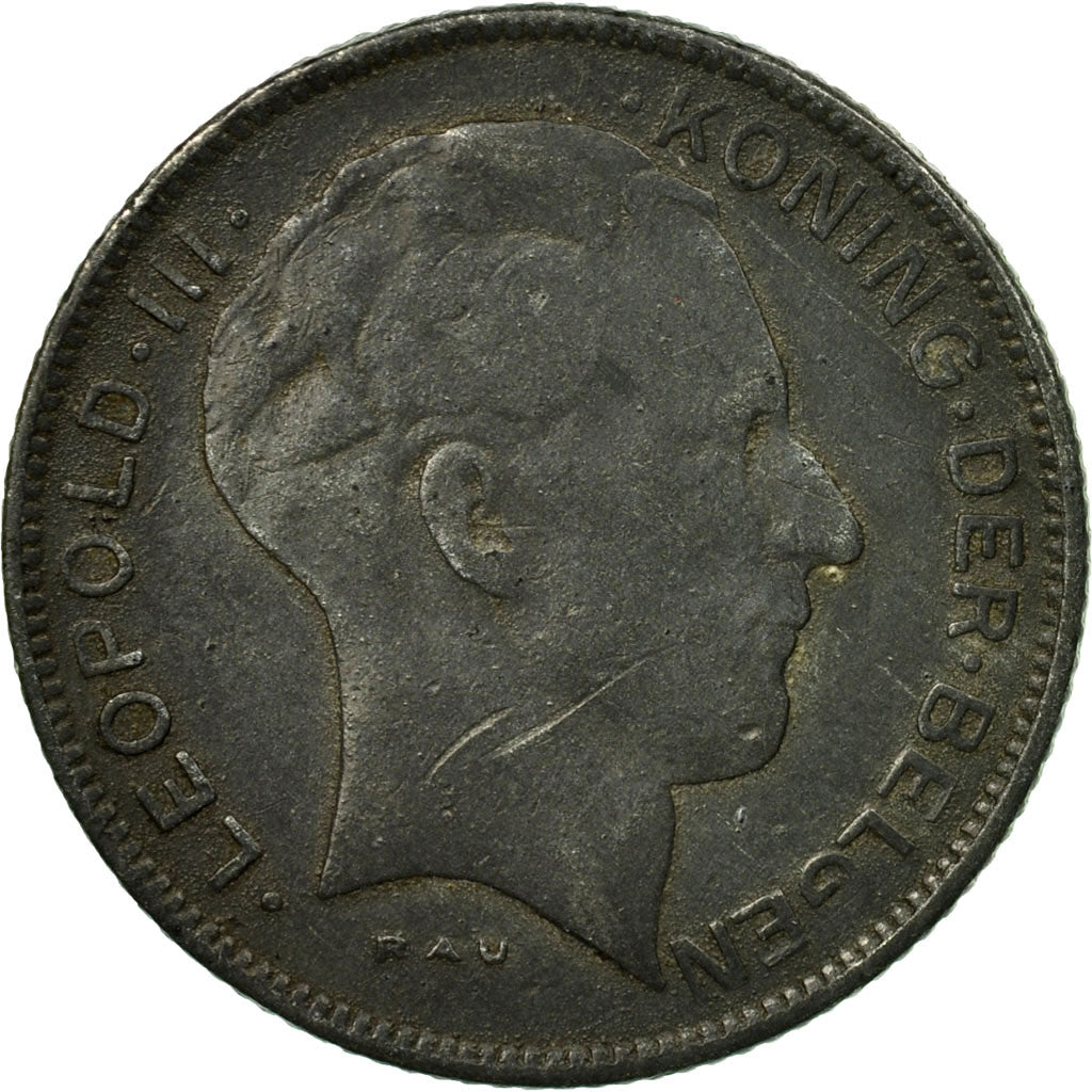 Coin, Belgium, 5 Francs, 5 Frank, 1941, VF(20-25), Zinc, KM:130