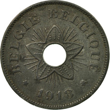 Coin, Belgium, 50 Centimes, 1918, EF(40-45), Zinc, KM:83