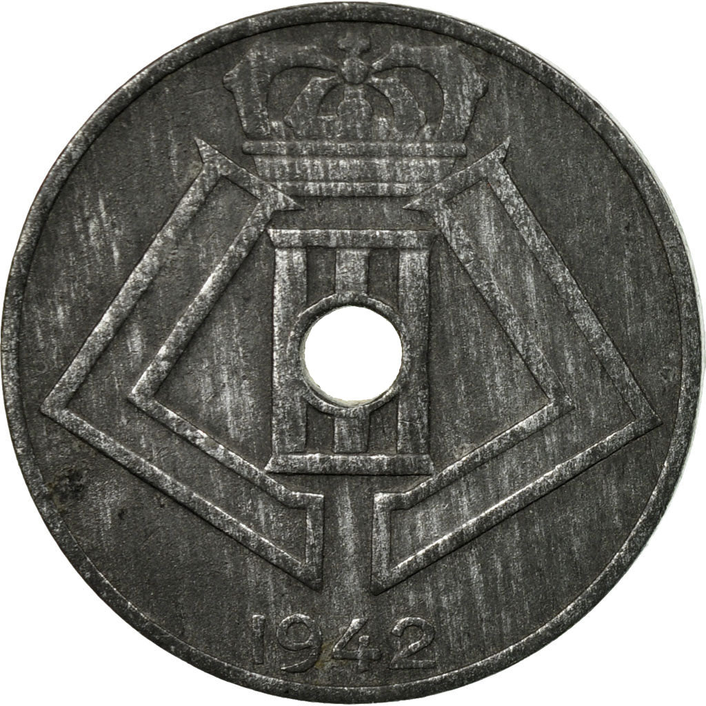 Coin, Belgium, 10 Centimes, 1942, EF(40-45), Zinc, KM:125