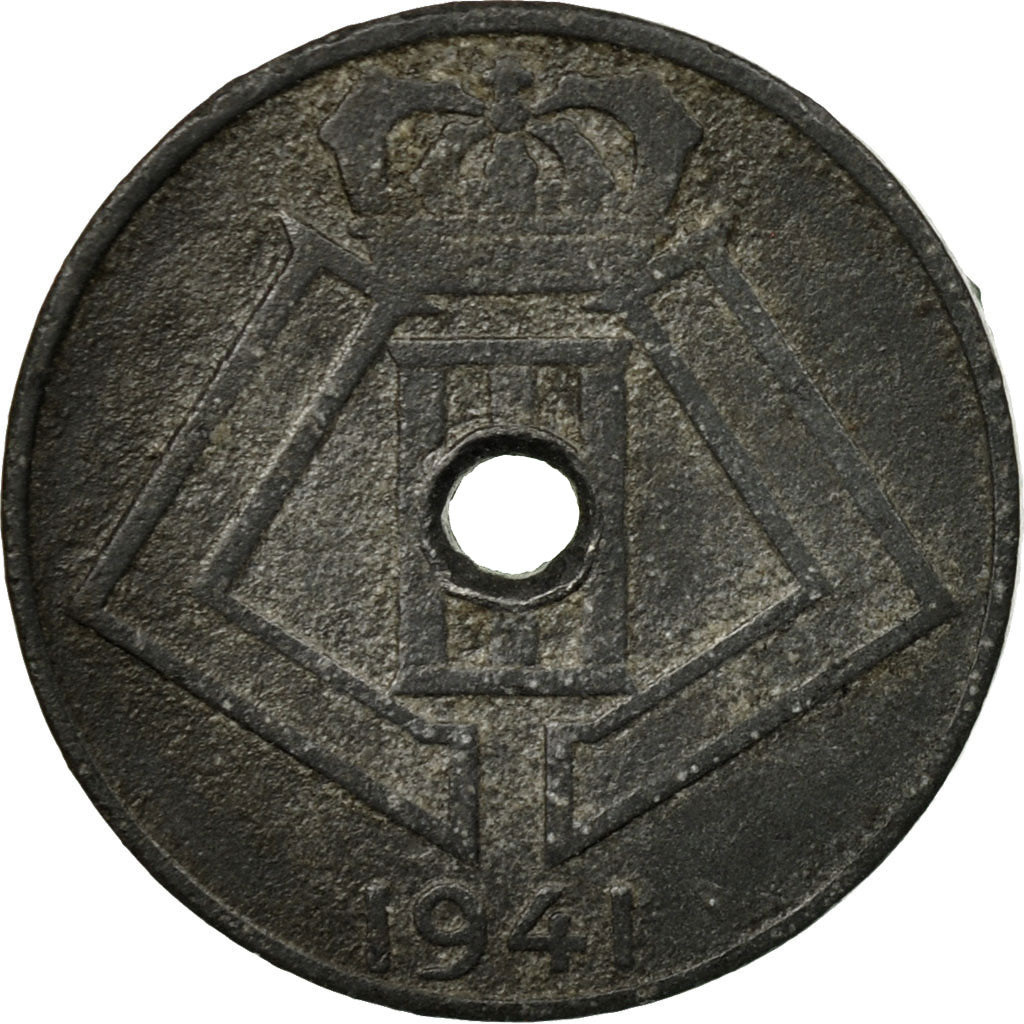Moneta, Belgio, 5 Centimes, 1941, BB, Zinco, KM:123