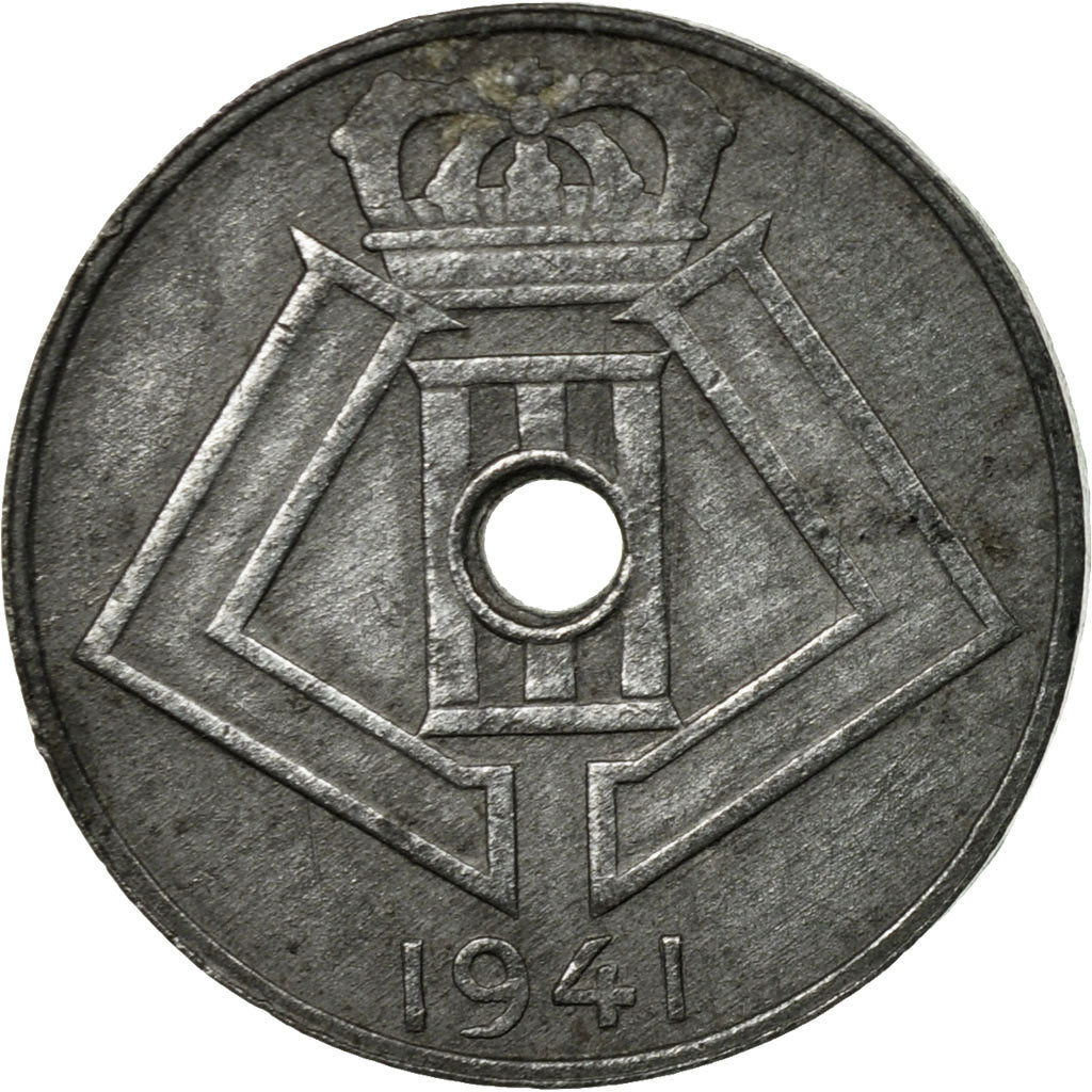 Coin, Belgium, 5 Centimes, 1941, EF(40-45), Zinc, KM:124