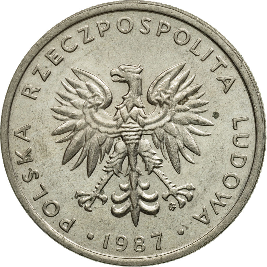 Coin, Poland, 20 Zlotych, 1987, Warsaw, EF(40-45), Copper-nickel, KM:153.1