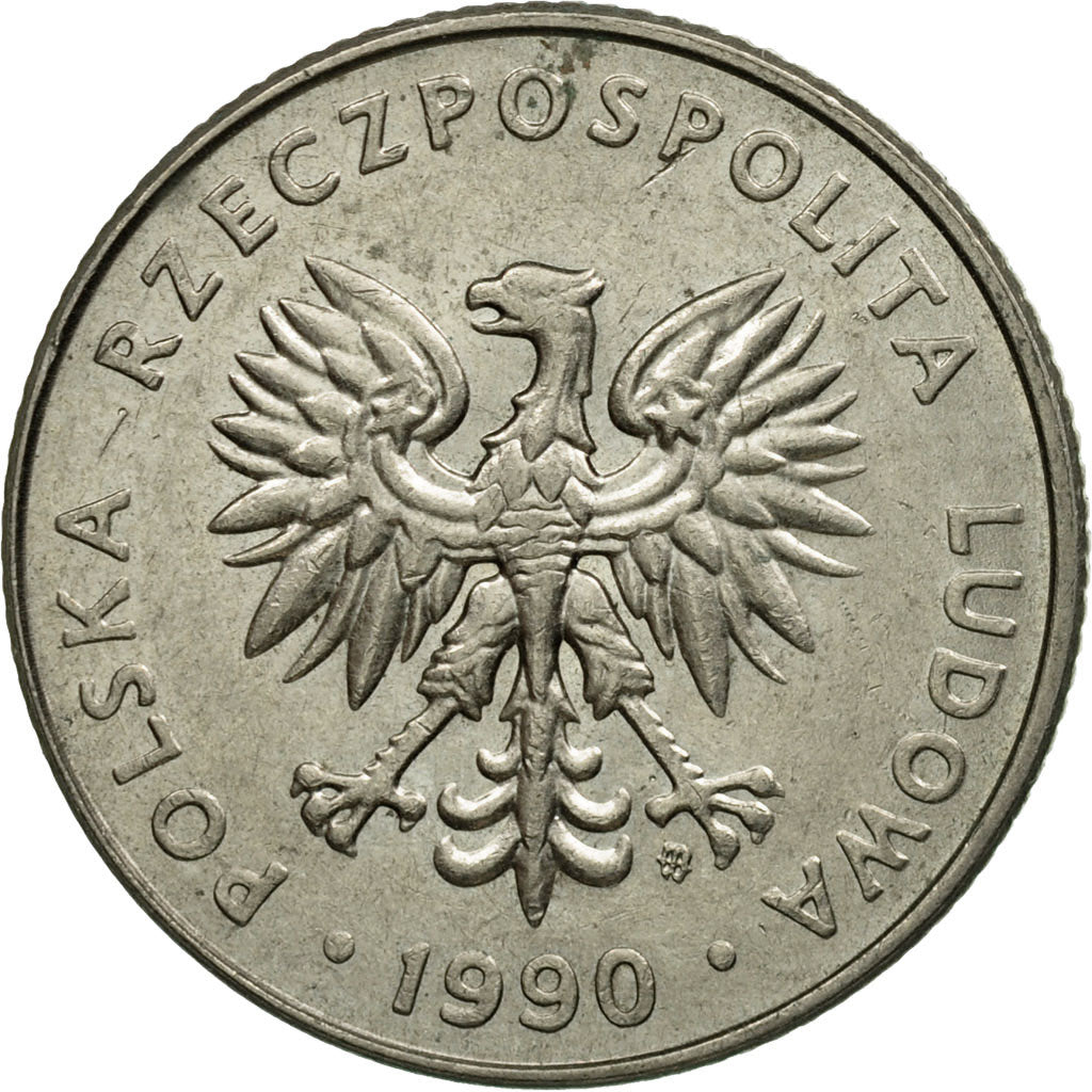Monnaie, Pologne, 20 Zlotych, 1990, Warsaw, TTB, Copper-nickel, KM:153.2