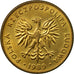 Münze, Polen, 10 Zlotych, 1989, Warsaw, SS+, Messing, KM:152.2
