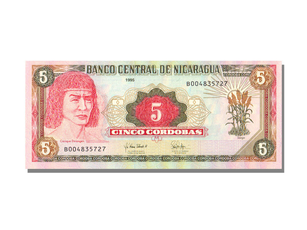 Nicaragua, 5 Cordobas, 1995, UNC(65-70)