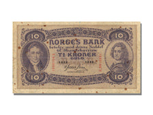 Norway, 10 Kroner, 1939, KM #8c, VF(30-35), Z