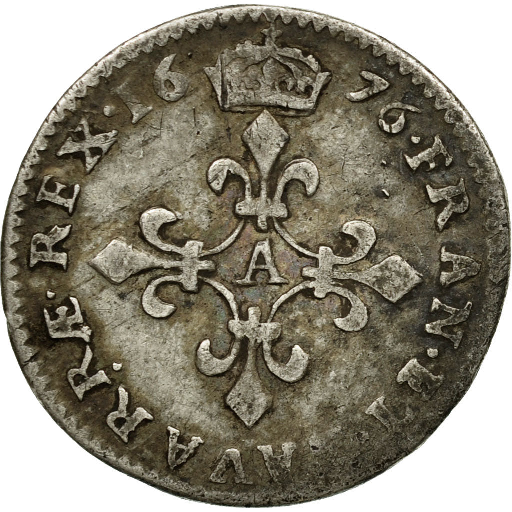 Moneta, Francia, Louis XIV, 4 Sols dits « des Traitants », 4 Sols, 1676