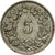 Moneda, Suiza, 5 Rappen, 1912, Bern, MBC, Cobre - níquel, KM:26
