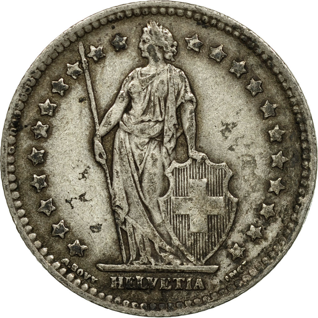 Coin, Switzerland, Franc, 1944, Bern, F(12-15), Silver, KM:24