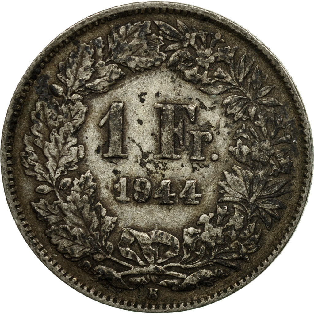 Coin, Switzerland, Franc, 1944, Bern, F(12-15), Silver, KM:24