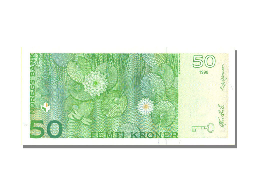 Norway, 50 Kroner, 1998, KM #46a, UNC(65-70)