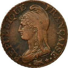 Coin, France, Dupré, 5 Centimes, AN 7, Paris, EF(40-45), Bronze, KM:640.1, Le
