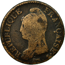 Coin, France, Dupré, Decime, AN 8, Limoges, VG(8-10), Bronze, KM:644.7
