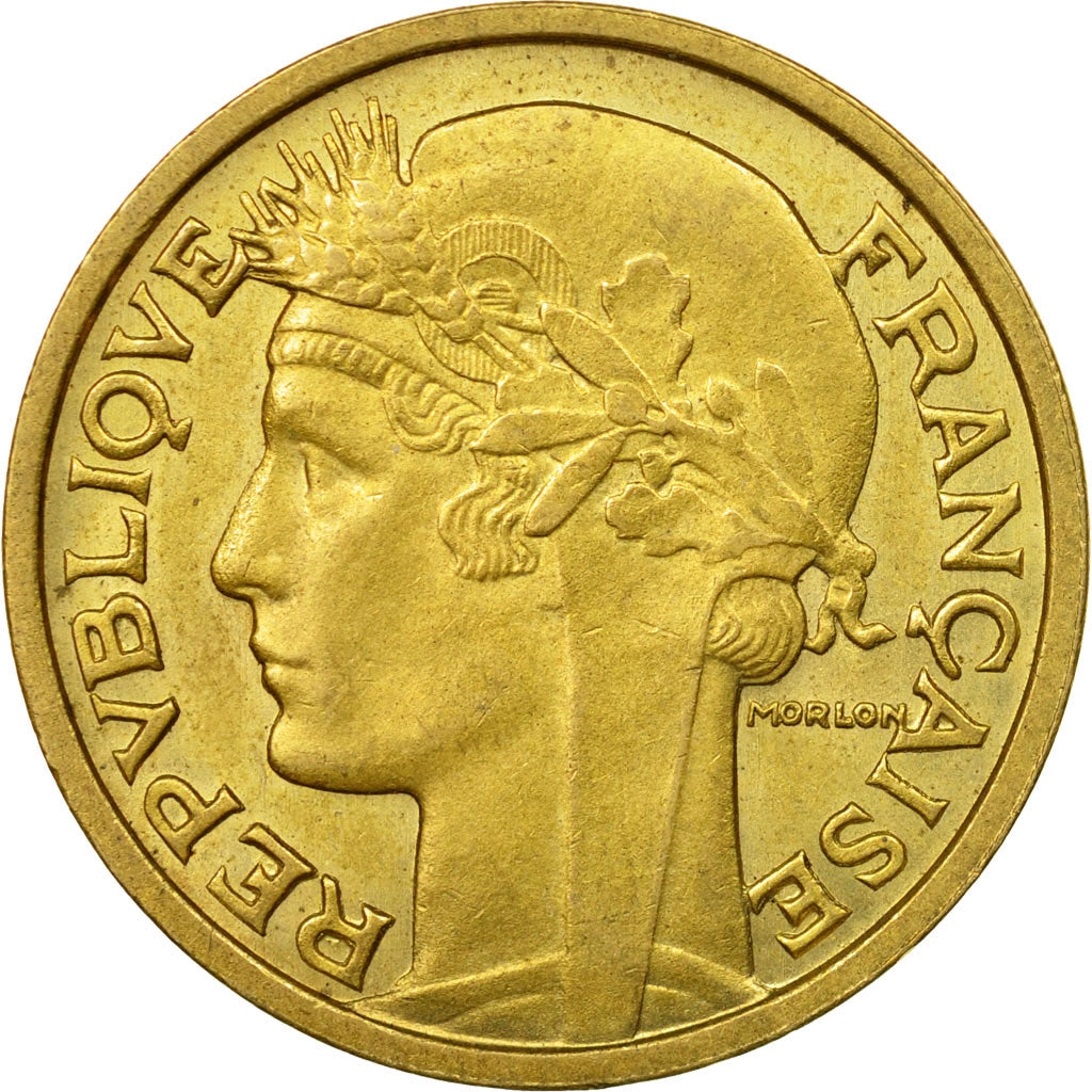 Münze, Frankreich, Morlon, 2 Francs, 1931, Paris, SS, Aluminum-Bronze, KM:886