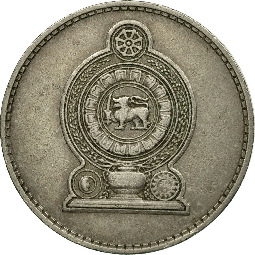 Coin, Sri Lanka, Rupee, 1972, VF(30-35), Copper-nickel, KM:136.1