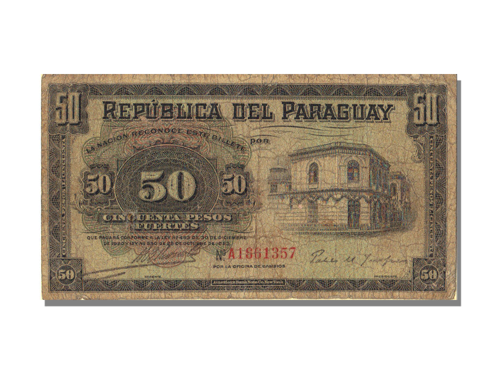 Paraguay, 50 Pesos, 1923, EF(40-45), A