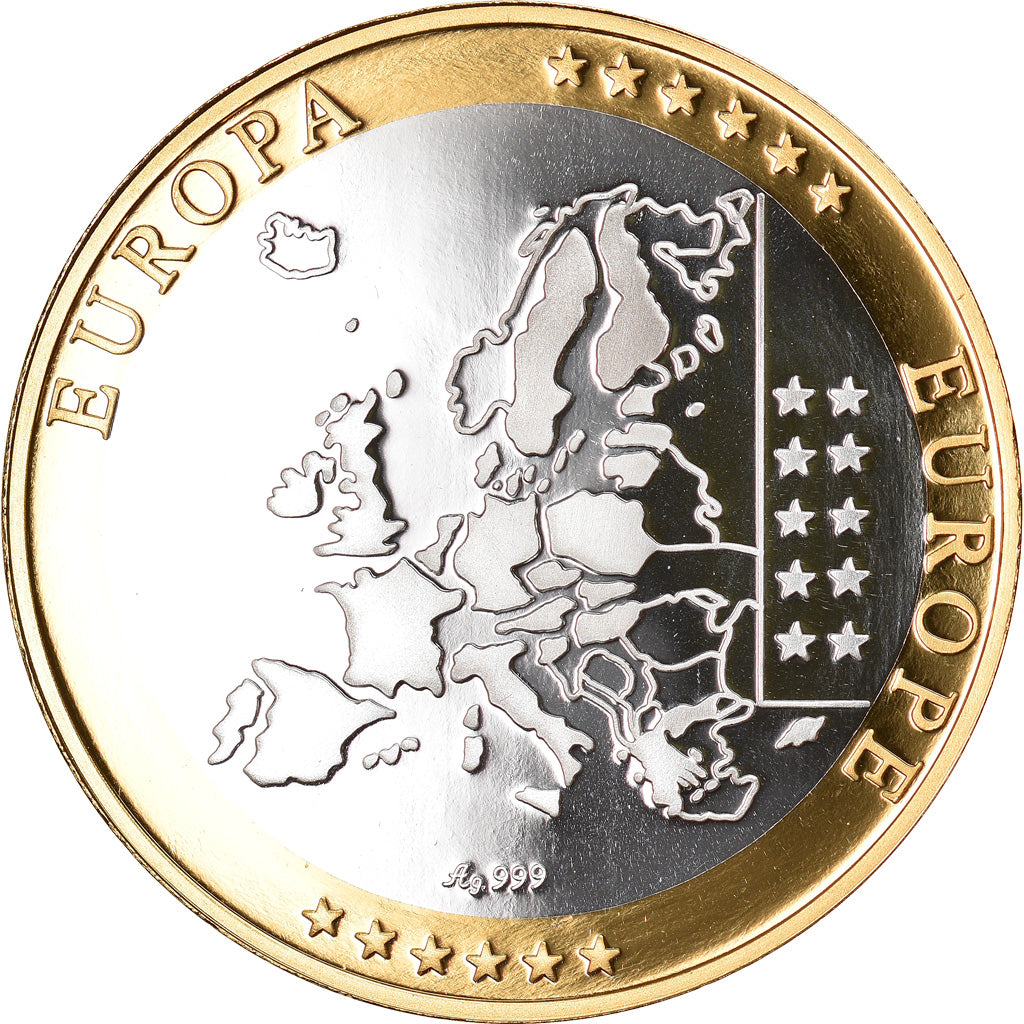 Malta, Medaille, L'Europe, Auberge de Castille, 2008, UNC, Zilver