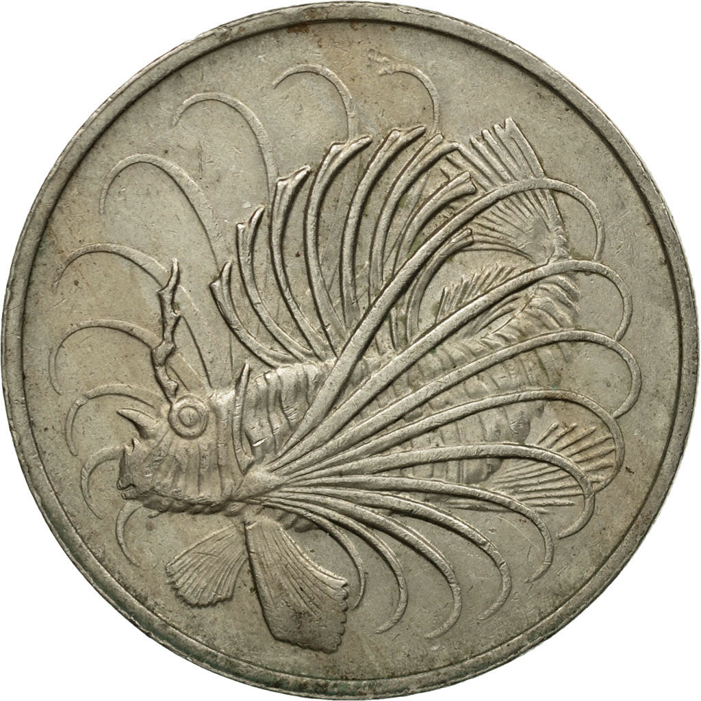 Coin, Singapore, 50 Cents, 1974, Singapore Mint, EF(40-45), Copper-nickel, KM:5