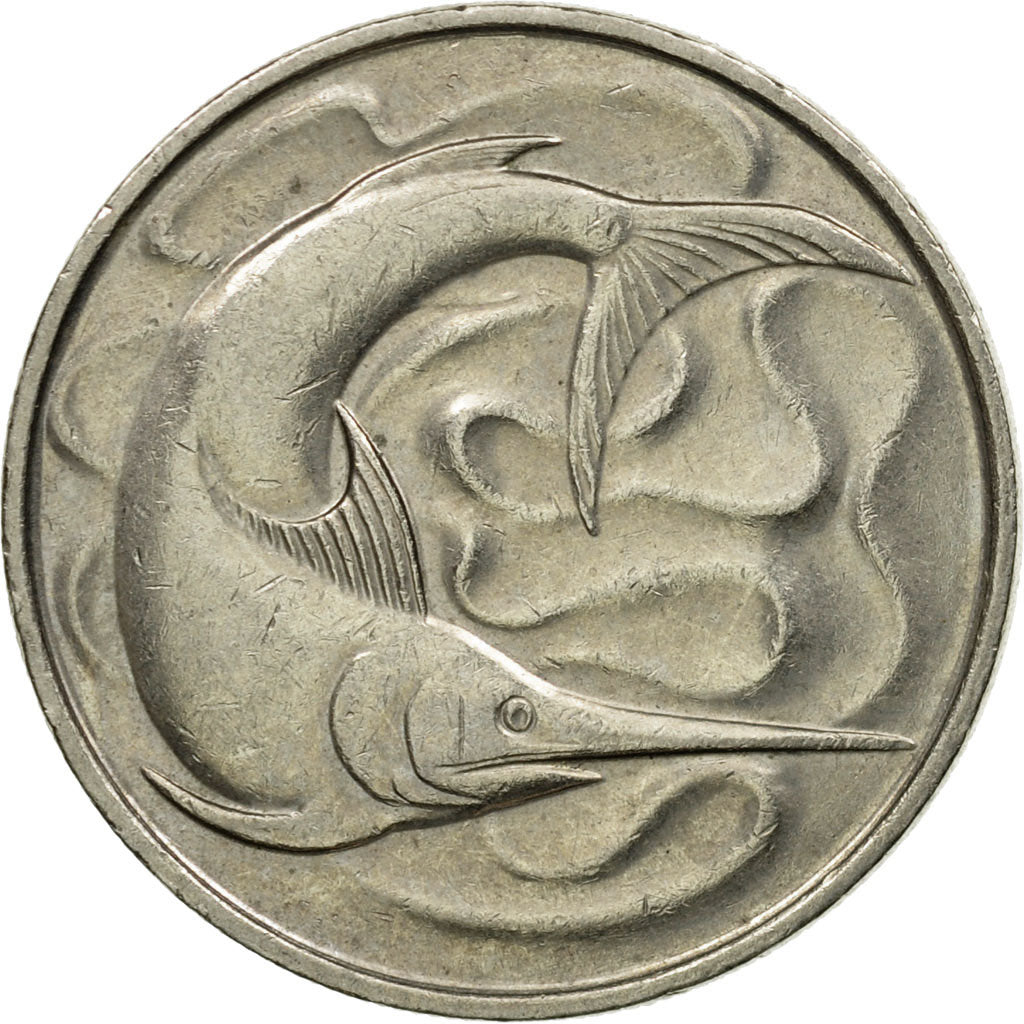 Coin, Singapore, 20 Cents, 1982, Singapore Mint, EF(40-45), Copper-nickel, KM:4