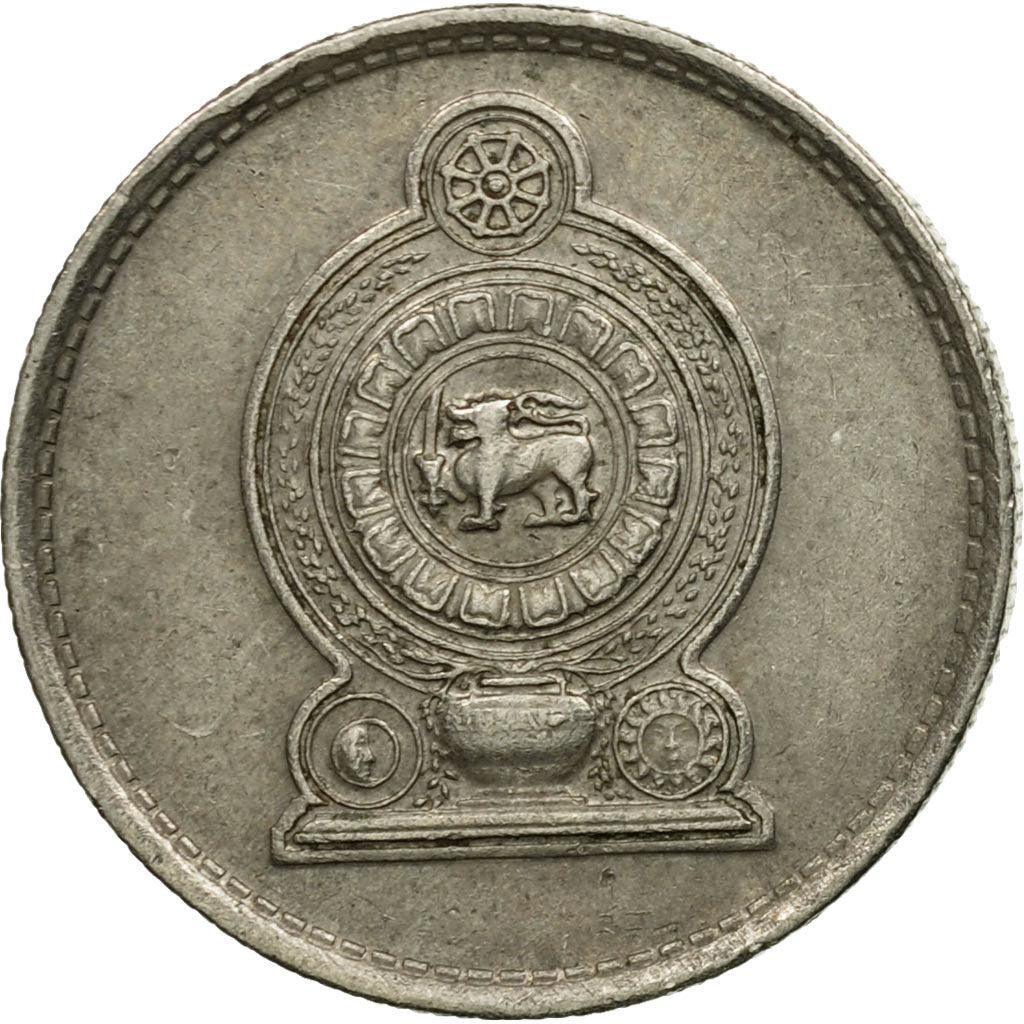 Moneta, Sri Lanka, 25 Cents, 1982, BB, Rame-nichel, KM:141.2