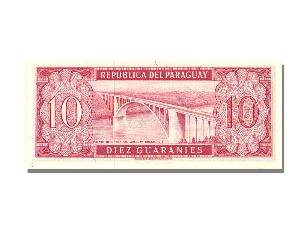 Paraguay, 10 Guaranies, 1952, KM:196b, FDS