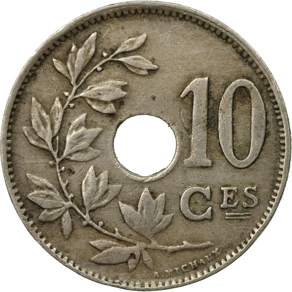 Coin, Belgium, 10 Centimes, 1923, EF(40-45), Copper-nickel, KM:52