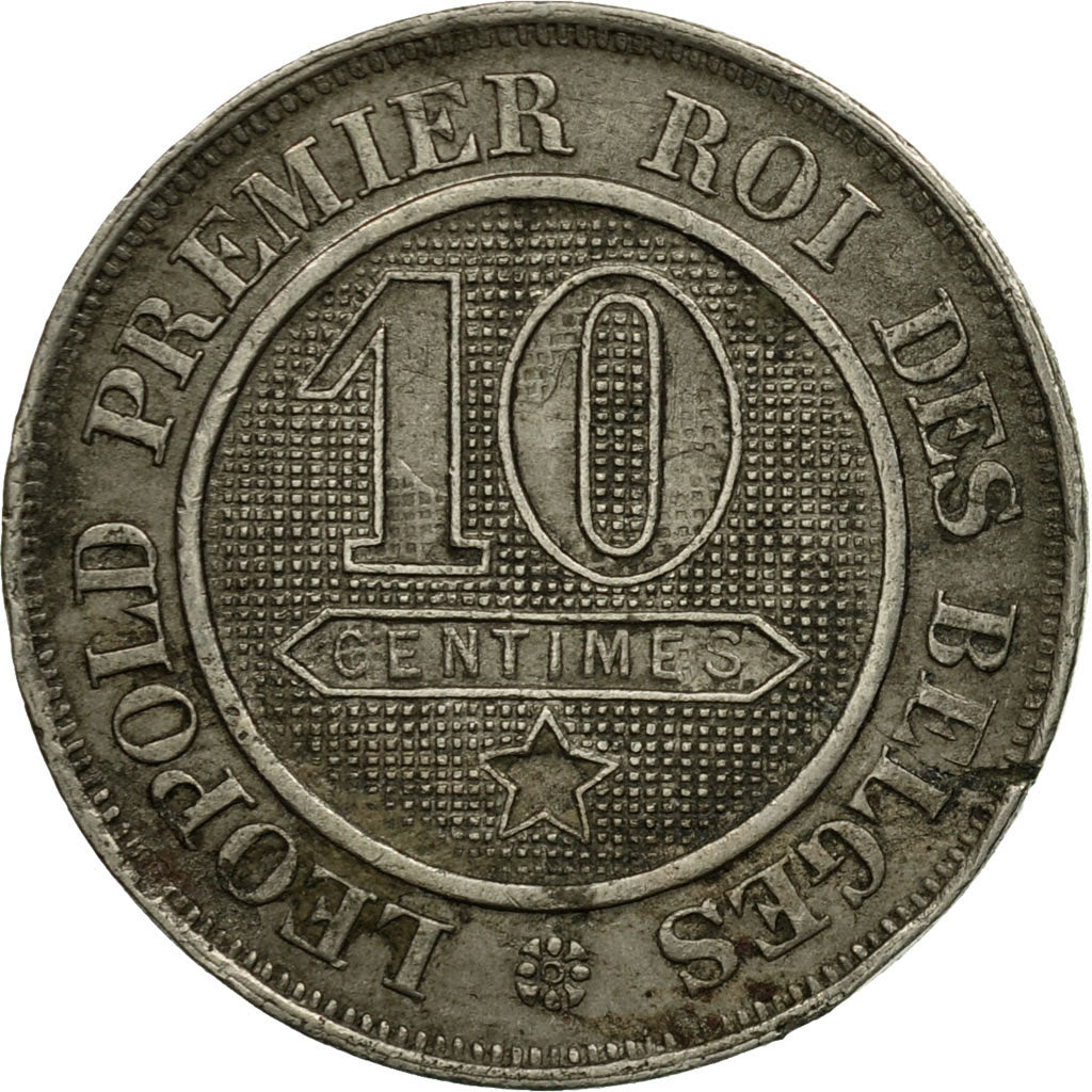 Coin, Belgium, Leopold I, 10 Centimes, 1864, EF(40-45), Copper-nickel, KM:22