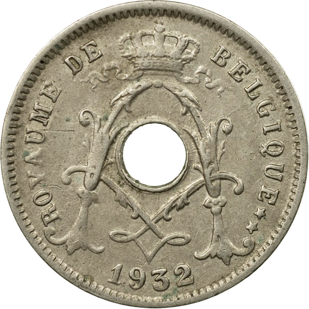 Coin, Belgium, 5 Centimes, 1932, EF(40-45), Nickel-brass, KM:93