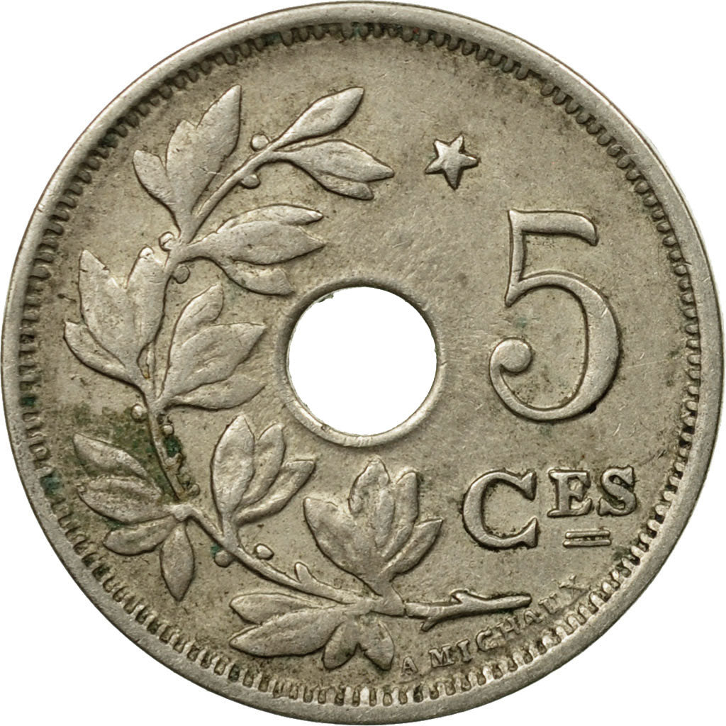 Coin, Belgium, 5 Centimes, 1932, EF(40-45), Nickel-brass, KM:93
