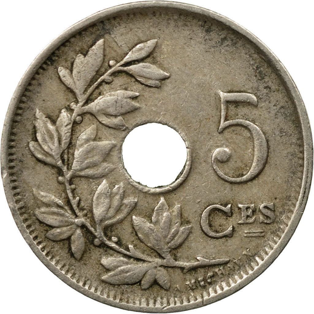 Coin, Belgium, 5 Centimes, 1923, EF(40-45), Copper-nickel, KM:66