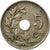 Moneta, Belgia, 5 Centimes, 1923, EF(40-45), Miedź-Nikiel, KM:66