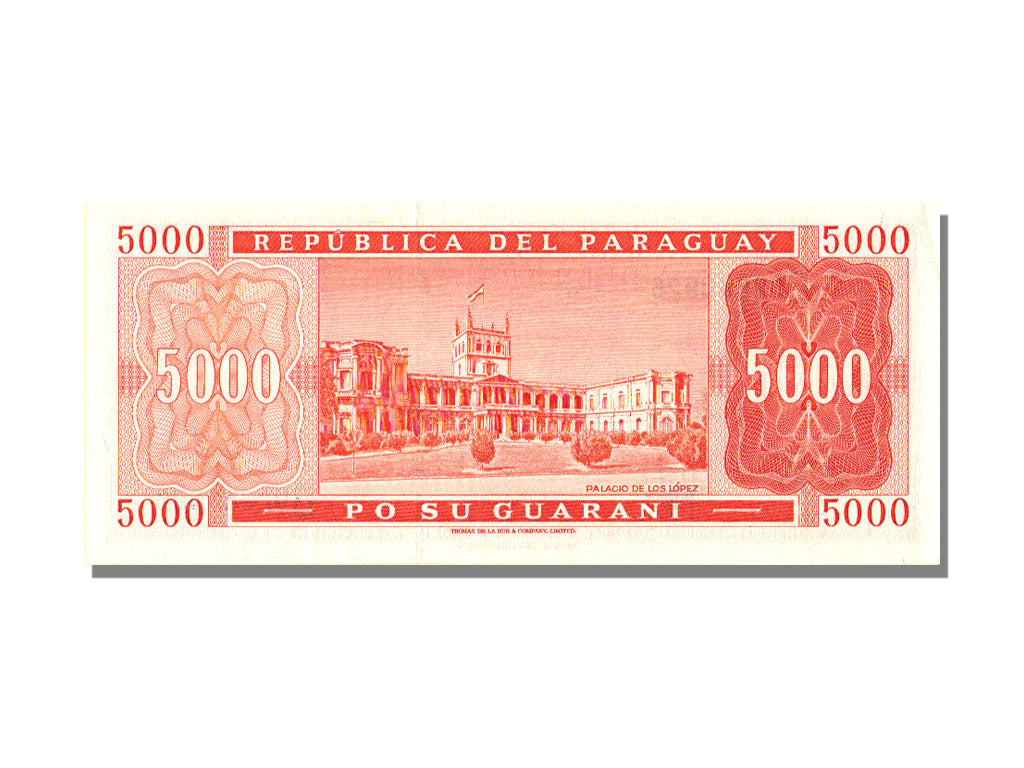 Paraguay, 5000 Guaranies Type Lopez