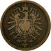 Coin, GERMANY - EMPIRE, Wilhelm I, 2 Pfennig, 1875, Munich, EF(40-45), Copper