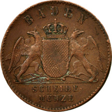 Coin, German States, BADEN, Friedrich I, Kreuzer, 1870, VF(30-35), Copper