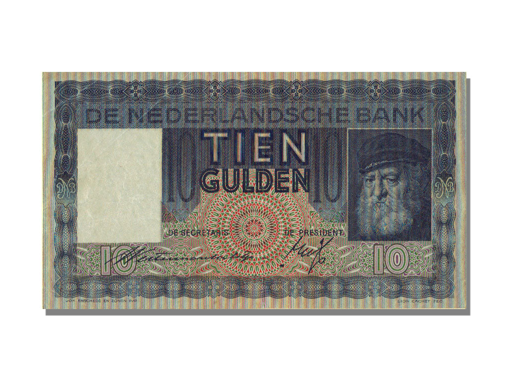 Netherlands, 10 Gulden, 1938, 1938-10-18, UNC(60-62), QQ