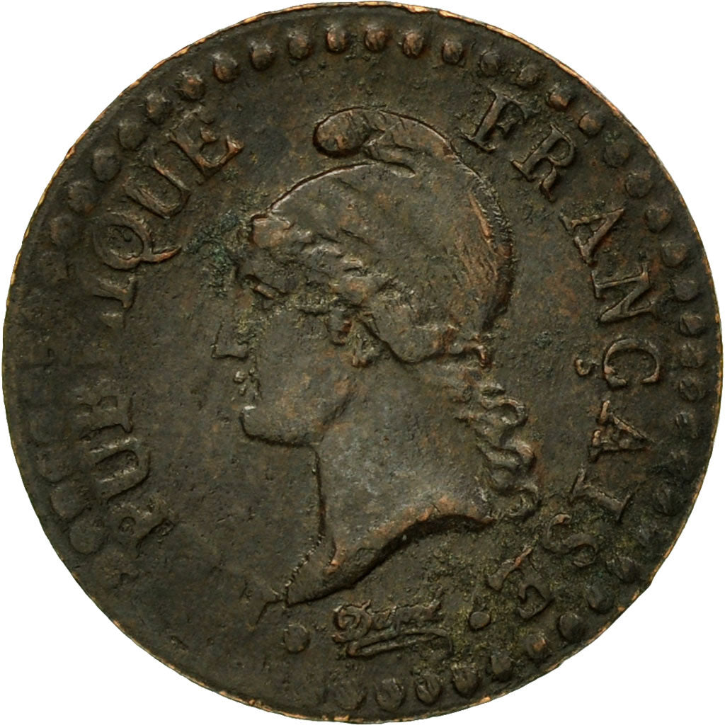 Monnaie, France, Dupré, Centime, AN 6, Paris, TTB, Bronze, KM:646, Le