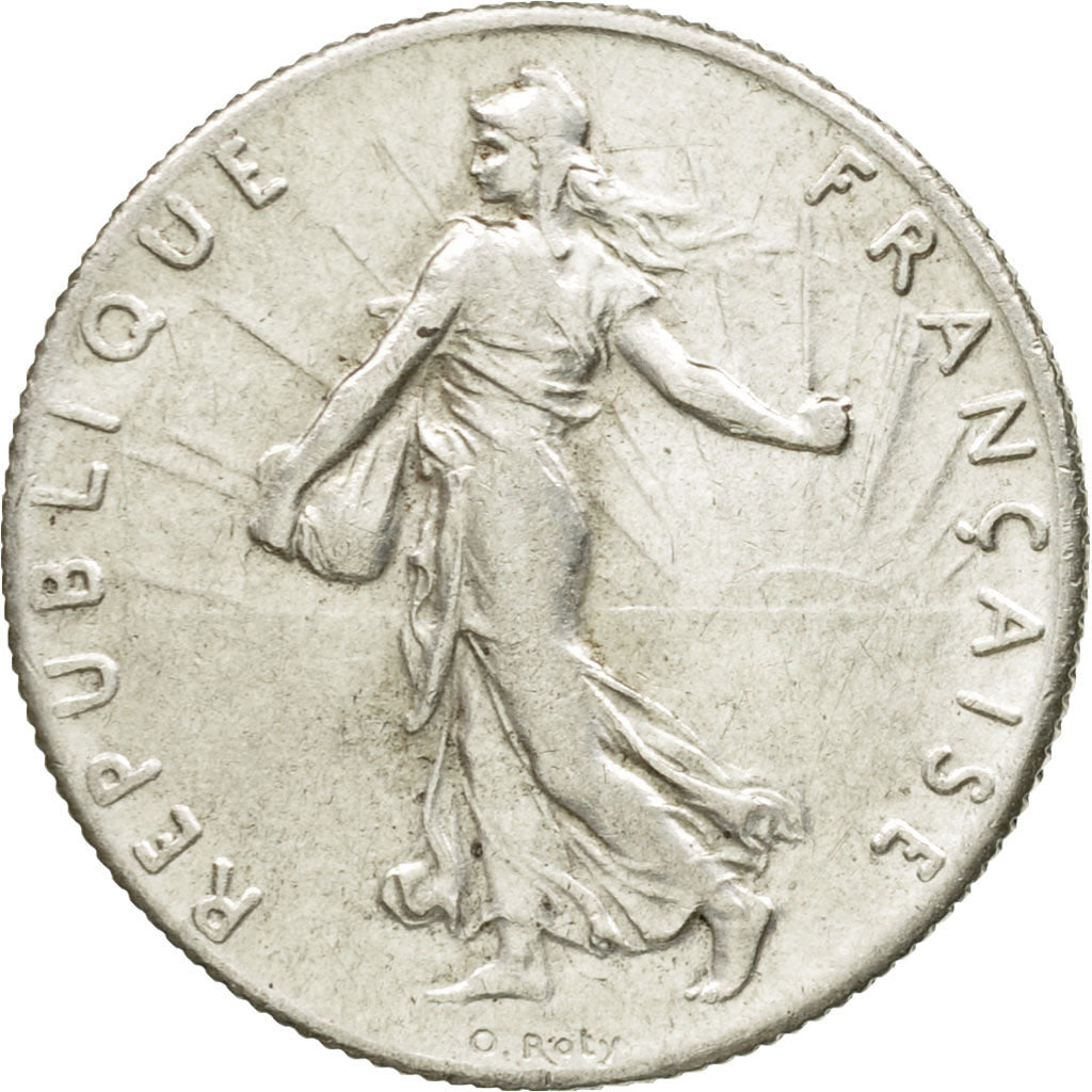 Coin, France, Semeuse, 50 Centimes, 1919, Paris, AU(50-53), Silver, KM:854, Le