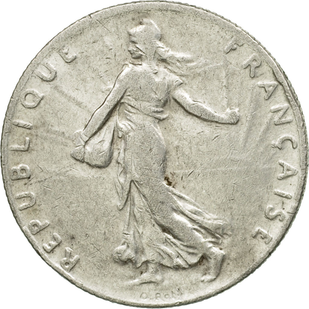 Coin, France, Semeuse, 50 Centimes, 1920, Paris, EF(40-45), Silver, KM:854, Le