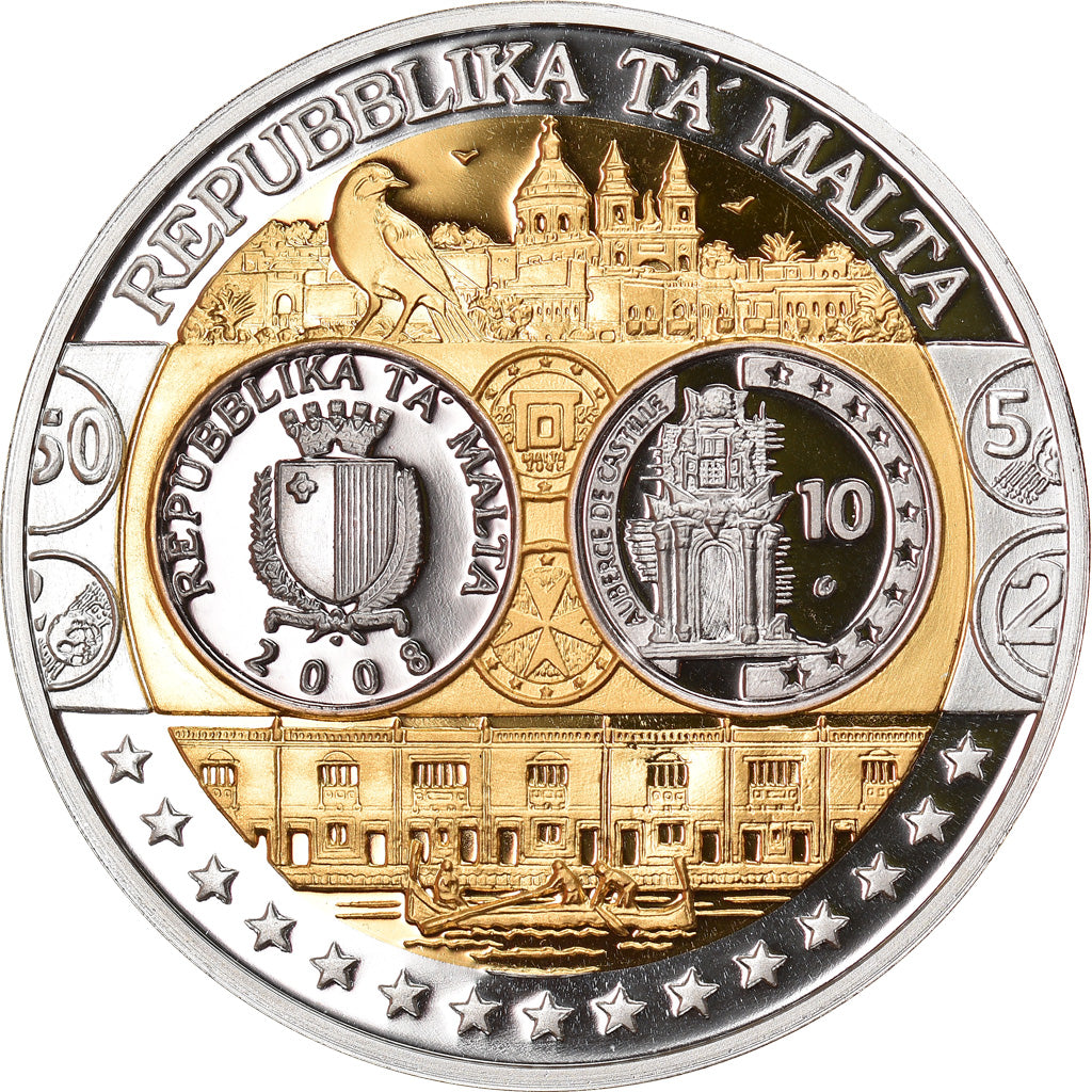 Malta, Medal, L'Europe, MS(65-70), Silver
