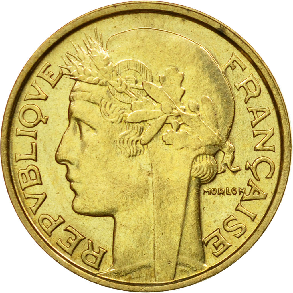 Coin, France, Morlon, 50 Centimes, 1932, Paris, EF(40-45), Aluminum-Bronze