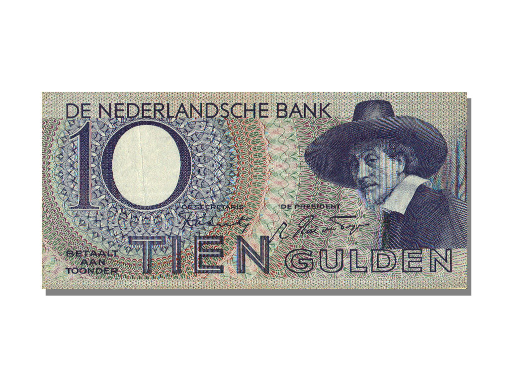Netherlands, 10 Gulden, 1943, KM #59, 1943-01-11, UNC(63), 6 AG