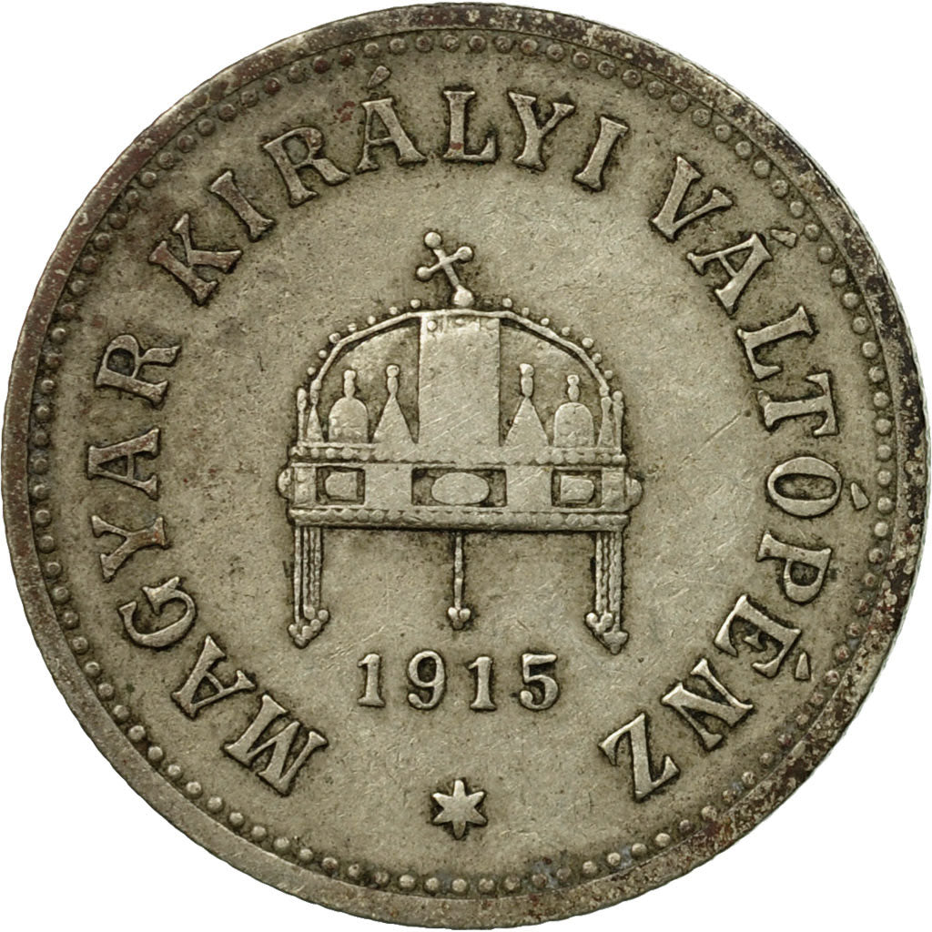 Münze, Ungarn, Franz Joseph I, 10 Filler, 1915, Budapest, S+