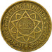 Coin, Morocco, Mohammed V, 5 Francs, 1365, Paris, EF(40-45), Aluminum-Bronze