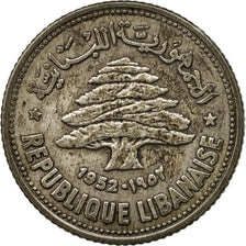 Monnaie, Lebanon, 50 Piastres, 1952, Utrecht, TB, Argent, KM:17