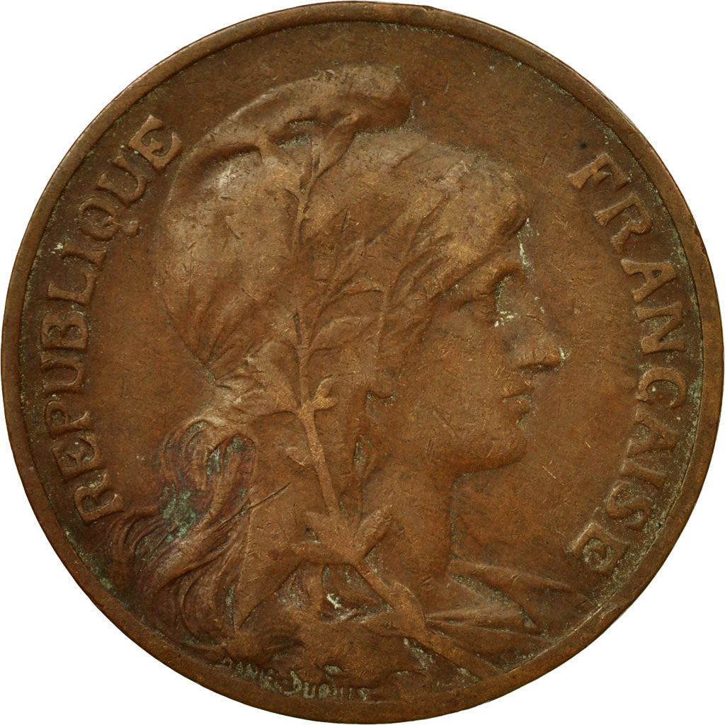 Munten, Frankrijk, Dupuis, 10 Centimes, 1914, Paris, FR+, Bronze, KM:843