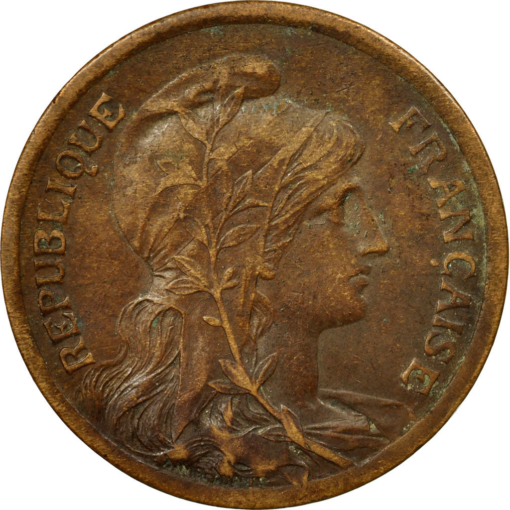 Coin, France, Dupuis, 10 Centimes, 1917, Paris, EF(40-45), Bronze, KM:843