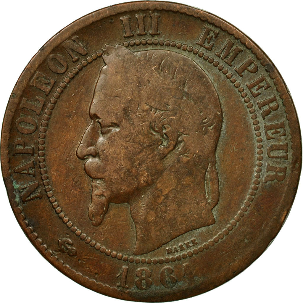 Coin, France, Napoleon III, Napoléon III, 10 Centimes, 1861, Bordeaux