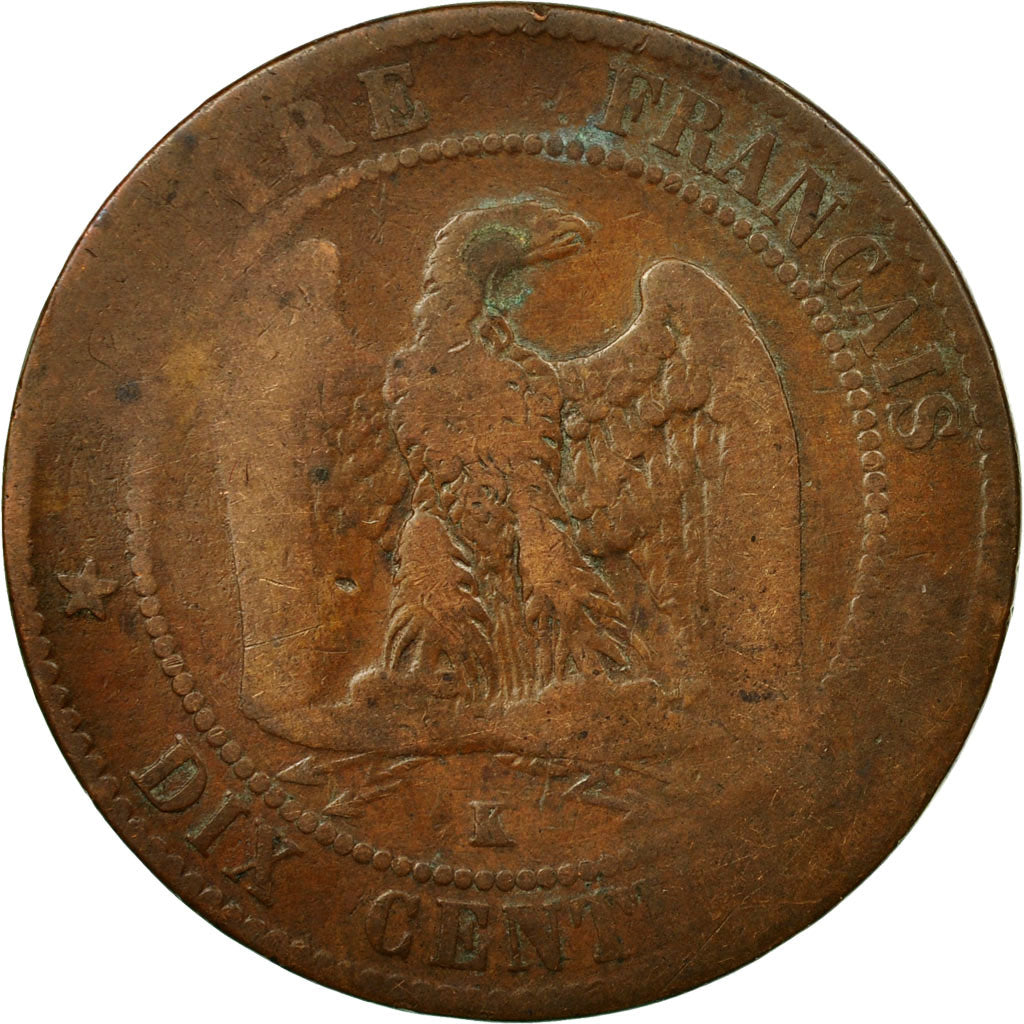Coin, France, Napoleon III, Napoléon III, 10 Centimes, 1861, Bordeaux